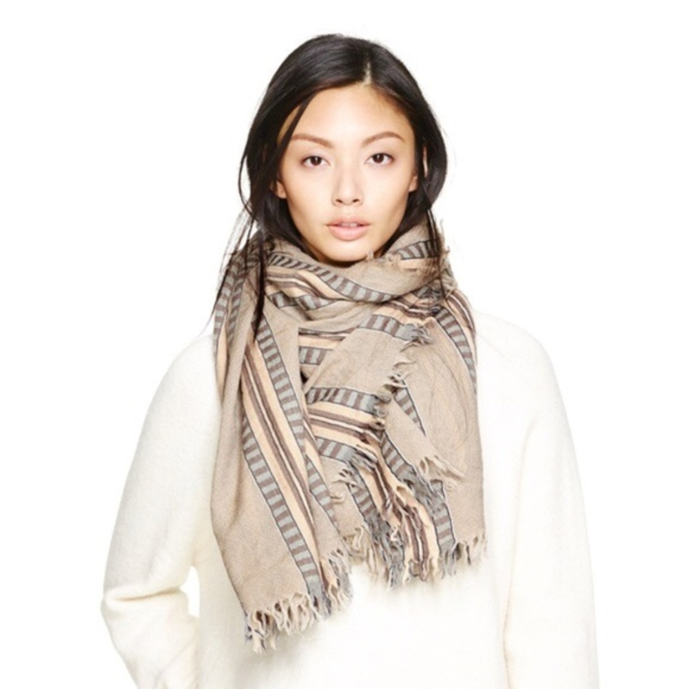Aritzia Wilfred Stripe Blanket Scarf